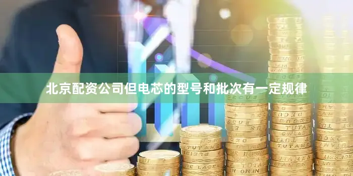 北京配资公司但电芯的型号和批次有一定规律